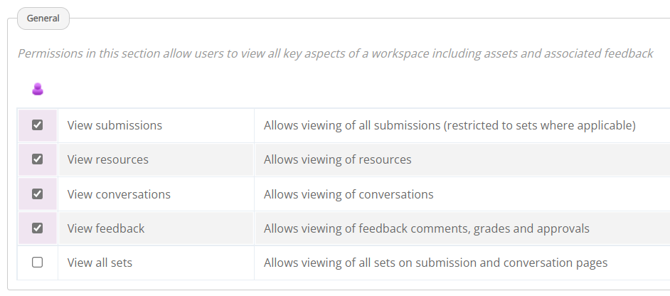 external settings