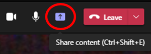 Share Content in MS Teams